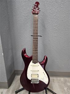 ERNIE BALL OLP MM4 ELECTRIC GUITAR IN CANDY APPLE RED